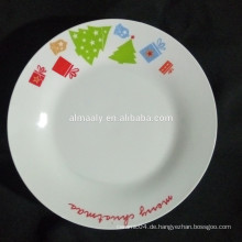 chinesische Keramikplatte, Linyi Porzellanplatte, Platte weiße Keramik